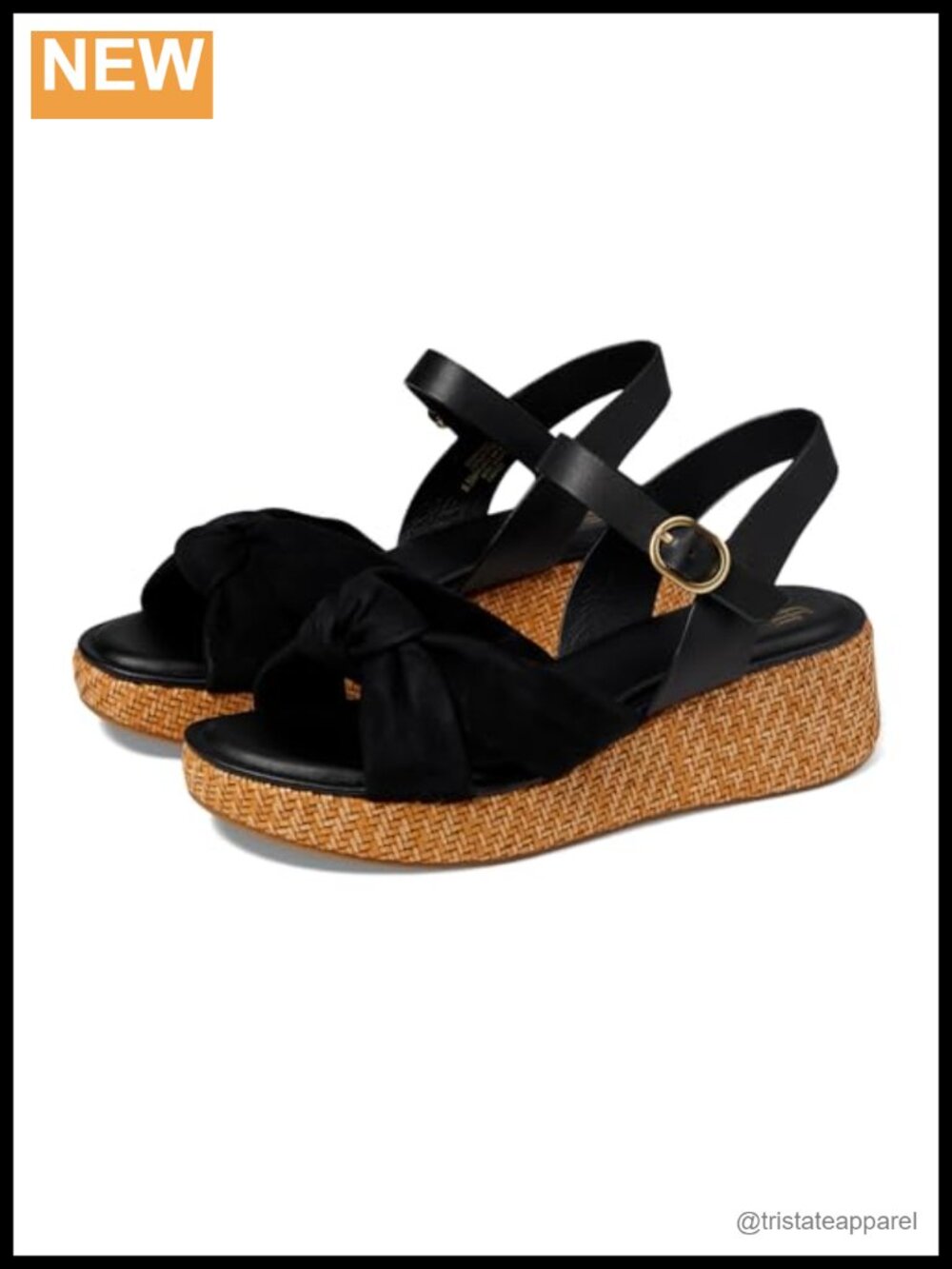 Söfft Farah Suede Wedge Sandals Ankle Strap Almond Toe